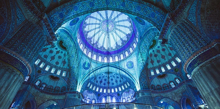 The Blue Mosque, one of the most photographed and well-known structures in Istanbul